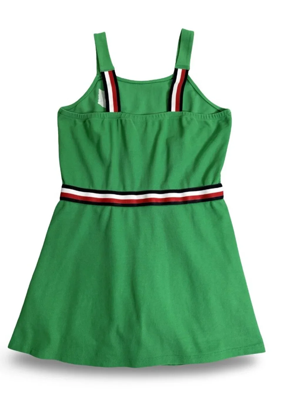 Tommy Hilfiger Striped Preppy Romper Girls 16 XL Green‎ Knit Summer Tween Casual